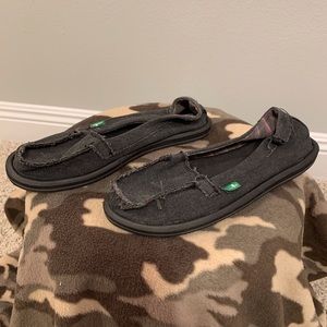 Sanuk dark grey slip-ons ($40 OBO)